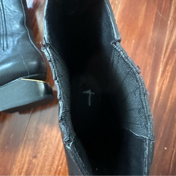 Alexander Wang Anouck Boot Black and Yellow Gold Metal Size 39.5 - Picture 9 of 15